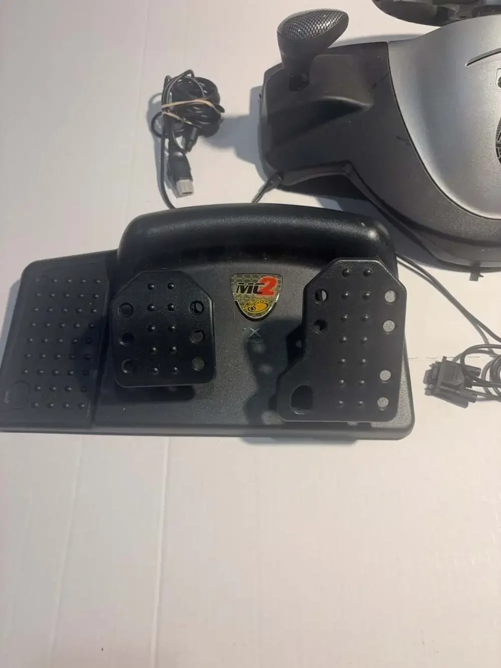 Mad Catz MC2 Racing Wheel and Pedal Set for Original Xbox